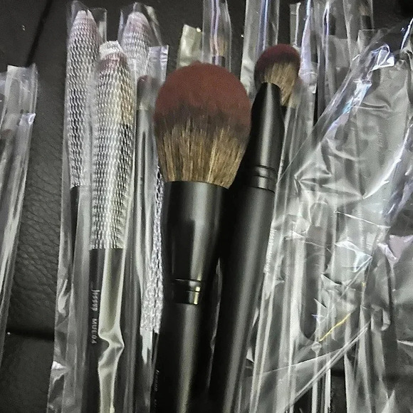 Jessup Makeup Brushes Set Premium Synthetic Spoolie Brush Set Black 21pcs T271 - Picture 10 of 12